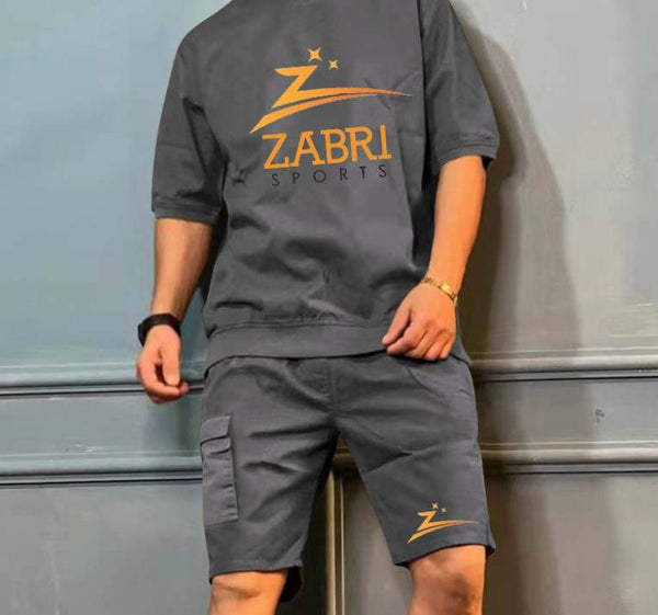 ZS-Men's 2 piece casual summer high quality cotton/ polyester set.