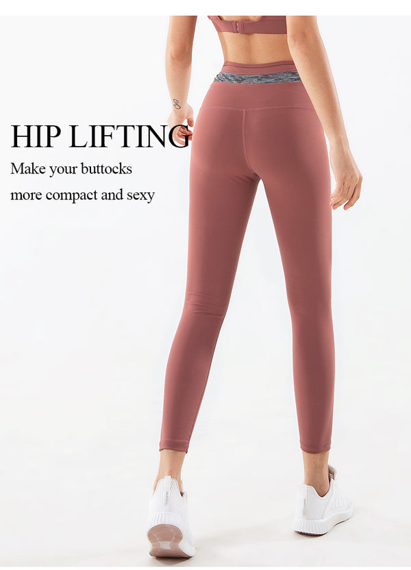 Fashion high waisted Yoga Gym cross design women's leggings