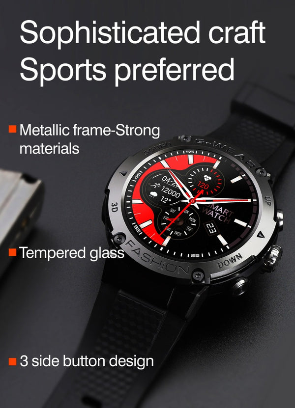 RELOJ-Men's Smartwatch  Intelligent Con Chip Arterial Rugged BT Call Smart Watch