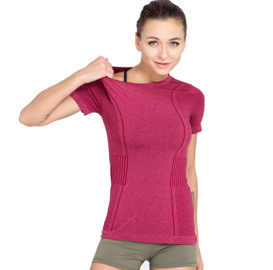 Fitness Yoga Short Sleeve Top