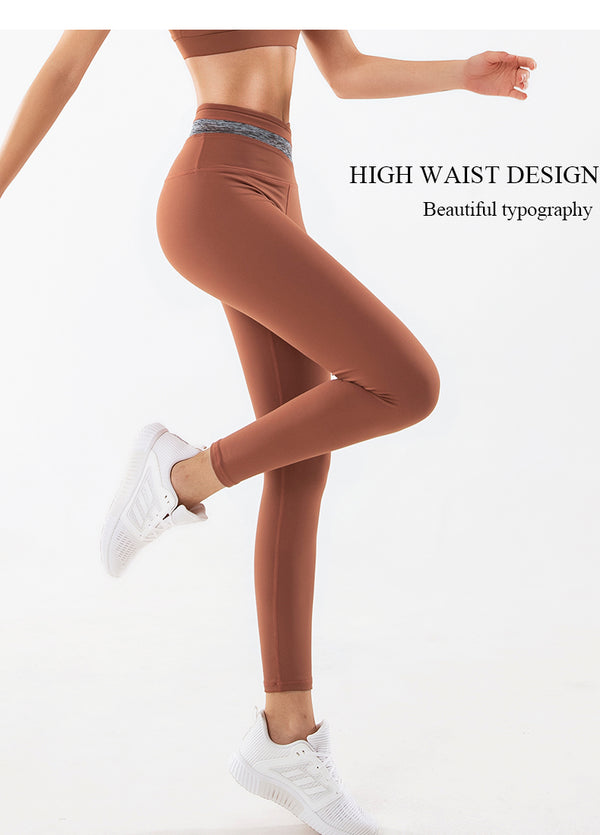 Latest Design high waist Leggings Yoga High Waist Pants Cross Design